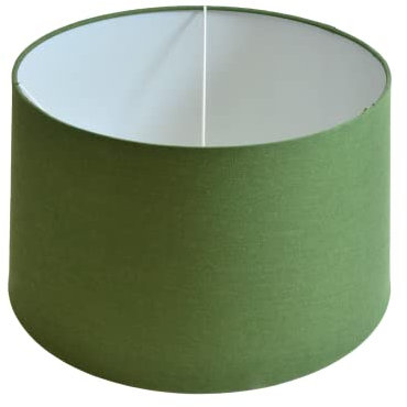 Lampenschirm Stoff rund Ø 40 x H 23 cm (grün)