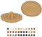 (Pack of 50 pcs) Pozi Screw Cover Caps 12 mm Diameter, Pozidriv Head Clip On Plastic Covers, Furniture Decorative Cap (50, Yellow S5)