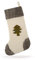 Gry & SIF handgefilzter Nikolausstrumpf aus Wolle, Weihnachtssocke zum Befüllen, Nikolausstiefel zum Aufhängen, W, Nikolausstrumpf weiß, I Nikolaussocken zum Befüllen mit Christbaum-Motiv