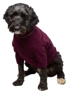 Fleece Dog Jumper Puppy Jacket Winter Coat XS, S, M, L, XL Pet Clothes Rydale 18 Colours (Small, Burgundy)
