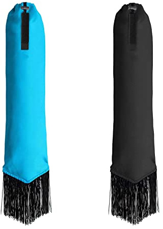 Horse Tail Bag - Pack of 2, Waterproof and Durable, Adjustable Large Opening for Easy Fit, Fringe Design Simulates A Fly Swatter, Protects Horse's Tail from Dirt, Breakage and Insects