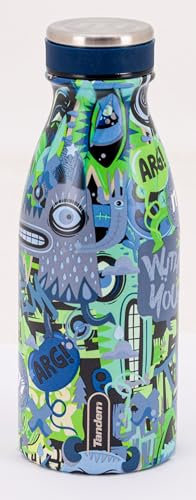 Tandem - Botella Agua Acero Inoxidable 350ML - Modelo Pik Kid, Botella Térmica para Niños Unisex - Termo Agua Fría y Caliente