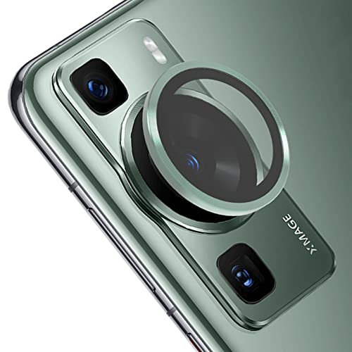 GIOPUEY Kamera Schutz für Huawei P60 Pro, [2 in 1 Material] Metallbordüre + Schutzglas, 360 Grad Schutz Kamera Linse für Huawei P60 Pro - Green