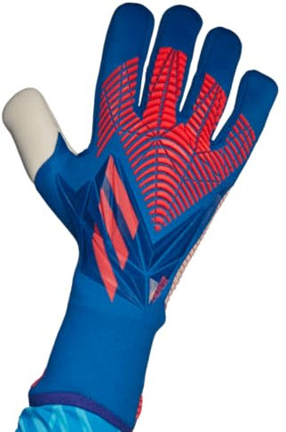 adidas Predator Pro Torwarthandschuhe – Nachhaltige und leistungsstarke Fußballhandschuhe, mehrere Farben, Größe 39-40 (Hi-Res Blue/Turbo/White, 9.5)