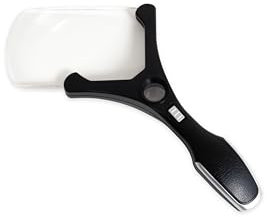 Handlupe: 2,5-5x Vergrößerung - Leselupe mit Licht für Senioren, Juweliere und Kinder. griffig mit LED, ideal bei schlechter Sicht für Karten, Reparaturen, Schmuck, Münzen oder Briefmarken