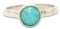 Amazonit Ring, Stapel ring, Ver sprechens ring, Ges chenk für Sie, Ges chenk für Mama, Frauen sch muck, einzigar tiger Ring, handgefertigter Ring, Ring aus Sterling silber (45 (14.3))