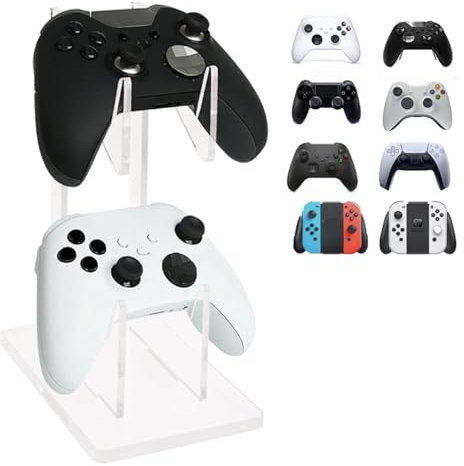 NIYATA Controller Halter 2 Lagen für Xbox,Gaming Headset und Controller Ständer für PS5 PS3 PS4 PS2,Kopfhörer Aufhänger Universalhalterung für Xbox,Switch Pro