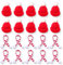 JEYORZY Set de 20 Gorros y Bufanda Navideños, Mini Sombreros Navideños para Adornos de Mesa, para Decorar Mesa, Tazas, Cubiertos y Botellas de Vino, Adornos de Mesa con Pequeños Sombreros de Navidad