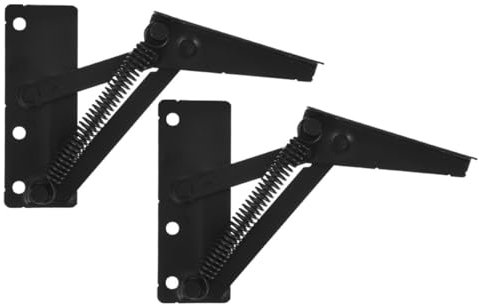 GLEAVI 2stücke Teiliges Schwarzes Klapp-feder-scharnierset Für Sofa Möbel Faltbares Lift-up Scharnier Für Flexible Stauraum-unterstützung Und Verstellbaren Möbelanschluss