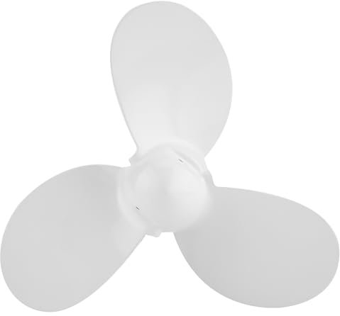 HANGKAI 3.5HP MOTEUR HORS-BORD 7 1/4 5-A 3 LAMES Hélice EN ALUMINIUM BATEAU LÉGER PORTABLE STABLE FIABLE MOTEUR Hélice BLANCHE