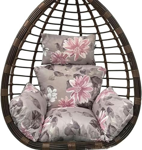 HOTAPEPU Hängesessel Kissen, Hängekorb Kissen, Schaukel Korb Kissen, Polster für Polyrattan/Rattan Hängeschaukel, Hängekorb, Schaukel Korb, Hängeschaukel, Hängestuhl, Gartenschaukel,C