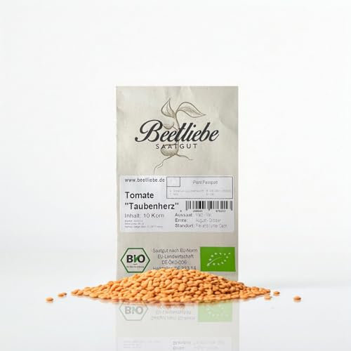 Beetliebe BIO-Tomatensamen Dattelomate Taubenherz Samenfest, Süß-Würziger Geschmack, Perfekt für Freiland & Gewächshaus