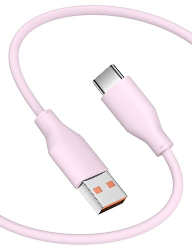 USB C Charger Cable 1m for Xiaomi 120W Turbo Charging Type C Cable HyperCharge USB A to C Cord USBC Data Lead for Mi 15 14T 13T 12T 11T Redmi Note 14 13 12 11 10 Pro A3 14C POCO X7 F7 X6 F6 Pro pink