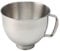 Ciotola in acciaio inox per mixer Kitchen Aid con testa inclinabile da 4,5 litri/5 litri,con manico,Accessorio per Robot da Cucina Kitchen Aid,lavabile in lavastoviglie