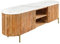 Riess Ambiente Massives TV-Board TRES CHIC - 140cm - braun weiß - Mangoholz Marmor - mit viel Stauraum Kommode Schrank