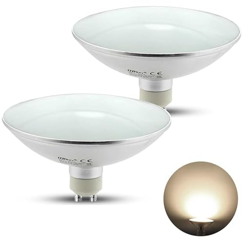 HiBay 2er Leuchtmittel GU10 LED AR111 Strahler Lampe 9W Spot Reflektor Ersatz für 75W Halogenlampen,800lm 4500K 120° Neutralweiß, LED-Glühlampe für Restaurant, Kantine, Wohnzimmer