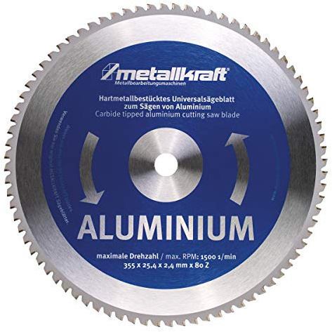 Stürmer Sägeblatt Alu Ø355 x 2,4 x 25,4mm Z80 (Gewicht 1,5 kg, 80 Zähne, Material Aluminium) 3853502