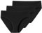 Schiesser Damen Slip Baumwolle Stretch Essentials Unterwäsche Slip (3er Pack), Schwarz_145425 ,44