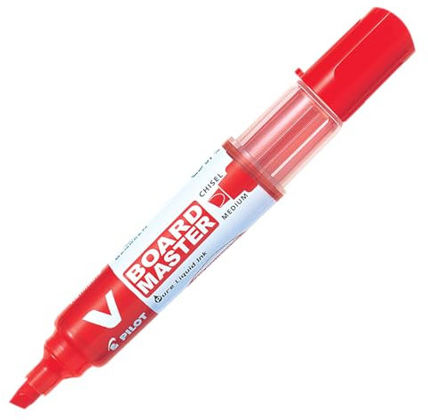 PILOT 355875 Whiteboard-Marker V BOARD MASTER, Keilspitze, rot