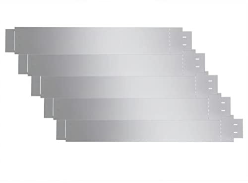 vidaXL 5X Clôture Flexible de Pelouse en Acier Chemin Bordure de Jardin Cour