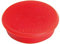 FRANKEN Magnete Rund, 10 Stück, Hochwertige Haftmagnete für Büro, Haushalt, Werkstatt, ideal für Whiteboards, Kühlschrank, Plantafeln oder Schaukästen, 38 mm, Rot, HM38 01