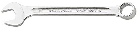 Stahlwille 13-18 13 Ring-Maulschlüssel Open-Box, 18 mm, 40081818 Silbern