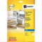 Avery J8567–25 DURCHSICHTIGE Etiketten 210 x 297 mm