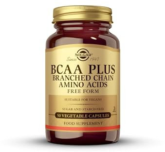 Solgar | BCAA Plus | Aminoácidos Ramificados en forma libre | 50 cápsulas vegetales
