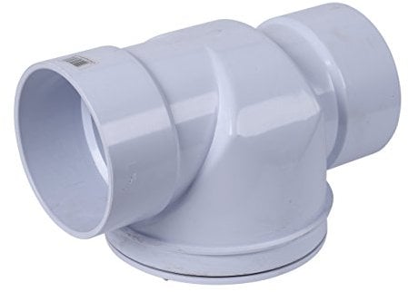 Oatey 43908 Backwater Valve, White, 6 in