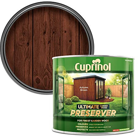Cuprinol 5206051 CUPGWPREAB1L 1L Ultimate Garden Wood Preserver - Autumn Brown