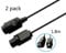 HOOKE 6ft/1.8m N64 Extension Cable for Nintendo 64 N64 Controller Extension Cord (Black-2pack)