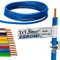 EBROM Aderleitung - Einzelader starr - PVC Leitung - Verdrahtungsleitung - H07V-U 1,5 mm² - 1,5 mm2 - Farbe: dunkelblau, viele Längen wählbar, von 10 Meter bis 100 Meter - Ihre ausgewählte Länge: 10 m