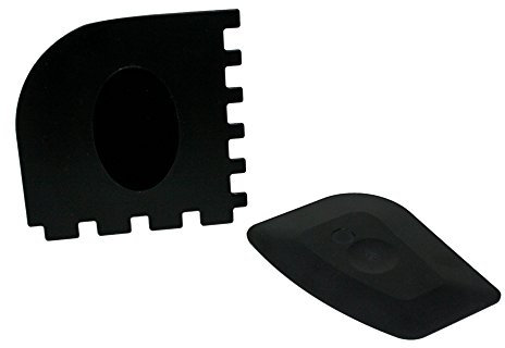 ToCi Reinigungsschaber 2er-Set – Gusseisen-Schaber für Dutch Oven, Pfannen & Töpfe – Kunststoffschaber für glatte & geriffelte Oberflächen – Grill-Schaber spülmaschinenfest
