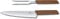 Victorinox Swiss Modern, Carving Set, Set of 2, Extra Sharp, Stainless Steel, Noble Wooden Handle, Brown