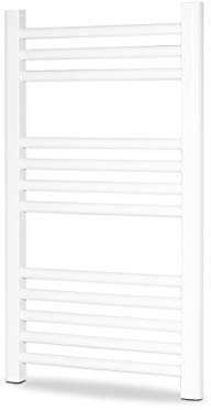 farho Radiador Toallero Cicsa Zeta X * Radiadores Toalleros Agua Calefaccion (Medidas 770 x 500 mm) * Secatoallas de Baño con (450 Ejes) * En Color Blanco