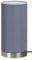 Trango 2018-09G Tischleuchte, Nachttischlampe, Schreibtischleuchte *Grey* mit 1x E14 Fassung & Stoffschirm in Grau Durchmesser 120mm, Höhe: 255 mm Tischlampe ohne Leuchtmittel