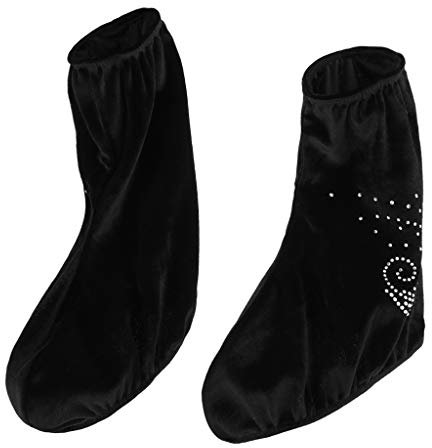 Toygogo Samt Überschuhe Überzieher Skates Cover für Rollschuhe und Schlittschuhe - XL