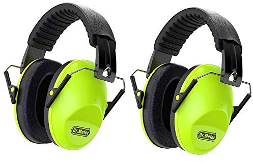 Dr.meter Cascos Antiruido Niños, Cascos Insonorizados Protectores de Oído para Niños Protectores Auditivos Cascos Ruido Orejeras Antiruido con Almohadillas Suaves Dos Verde