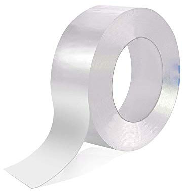Gebildet 1piece 10m × 3cm PVC Impermeabile Striscia Sigillante per Cucina e Bagno, Acrilico Nastro Adesivo Sigillante Antimuffa, a Prova di Muffa Nastro di Tenuta (Trasparente)