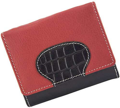 Sunsa Geldbörse. Damen Geldbeutel. Leder Portemonnaie mit RFID Schutz. Kleiner Brieftasche mit Kreditkarten Fächer. Mädchen Geldtasche Wallet. Purses 81686
