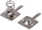 LLLucky 50 Pairs Metal Battery Spring Plate Set for AA AAA Positive Negative Contact Silver Tone