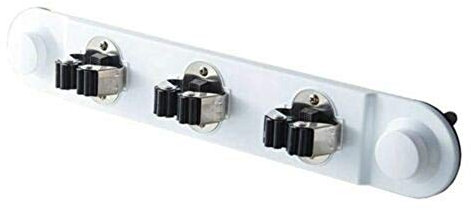 Vetrineinrete® Gancio multifunzione per scope a ventosa da muro supporto a parete appendiscopa M47