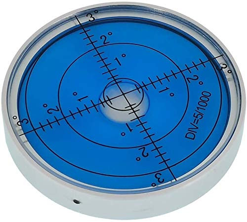 UMEI Hochpräzise, horizontale Wasserwaage, 60/10 mm, Silber, Leuchtfunktion, Bubble Level
