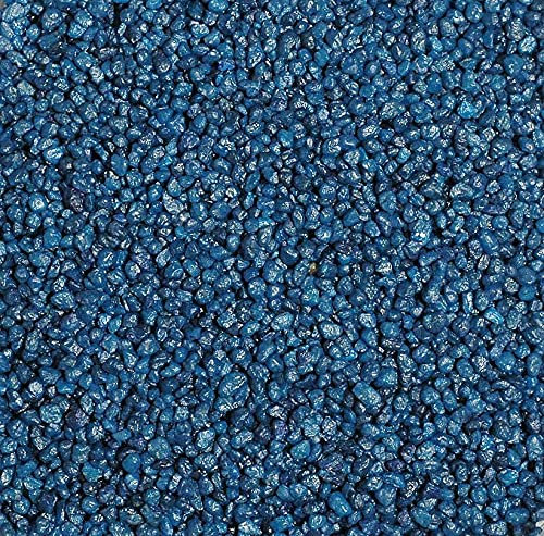 brockytony Aquarienkies, Rundkies, Aquariumkies, Zierkies, Bodengrund 5kg, 2-3mm. Farbe: BLAU