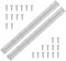 KINBOM 2 Pcs 14 Inch Piano Hinge Stainless Steel 304 Heavy Duty Continuous Hinge Fixed Folding Continuous Hinge for Piano Doors Windows Cabinets Tool Boxes Wooden Boxes