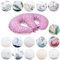 Stillkissen Zwillinge, Stillkissen XXL, Nursing pillow - Schwangerschaftskissen, Stillkissen groß, Stillhörnchen Baby - Multifunktionale Zwillingsstillkissen Purple Caramella