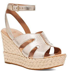 UGG Damen Careena Sandale, Pale Gold Metallic, 40 EU
