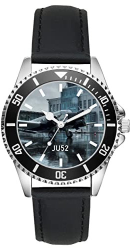 KIESENBERG Herrenuhr Junkers JU52 Fan Armbanduhr Geschenk Analog Quartz Lederarmband Uhr L-21234