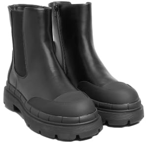 Yours - Chunky High Chelsea Boots In Extra Wide Eee Fit - Women's