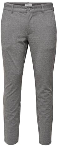 Only & Sons Herren Onsmark Slim Gw 0209 Pant Noos Medium Grey Melange 34W/30L